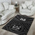 Fiji Area Rug - Fiji Seal With Polynesian Tattoo Style (Black) - Polynesian Pride