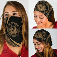 Hawaiian Bandana Coat Of Arm Polynesian Bandana 3-Pack - Circle Style Gold - Polynesian Pride