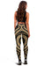 Vanuatu Women's Leggings - Gold Tentacle Turtle - Polynesian Pride