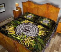 American samoa Bed Quilt Set Ylang Ylang Flowers - Polynesian Pride