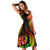 American Samoa Polynesian Midi Dress - Reggae Plumeria - Polynesian Pride