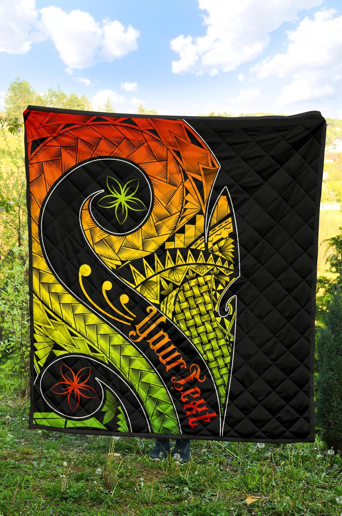 Pohnpei Personalised Premium Quilt - Polynesian Decorative Patterns - Polynesian Pride