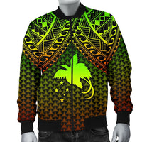 Polynesian Papua New Guinea Personalised Men's Bomber Jacket - Reggae Vintage Polynesian Patterns - Polynesian Pride