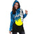 Palau Polynesian Hoodie Dress - Tribal Wave Tattoo Flag Style - Polynesian Pride