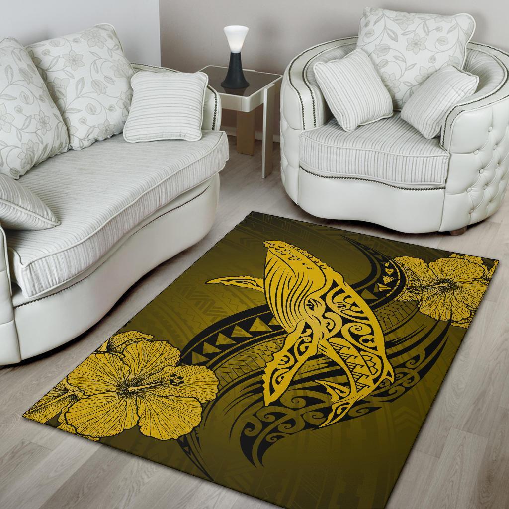 Hawaii Polynesia Whale Hibiscus - Yellow - Polynesian Pride