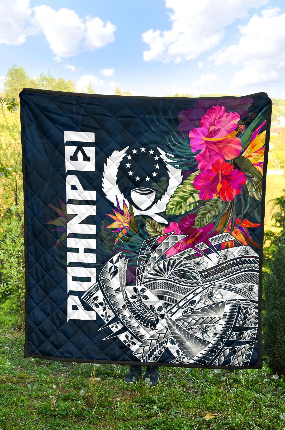 Pohnpei Premium Quilt - Pohnpei Summer Vibes - Polynesian Pride