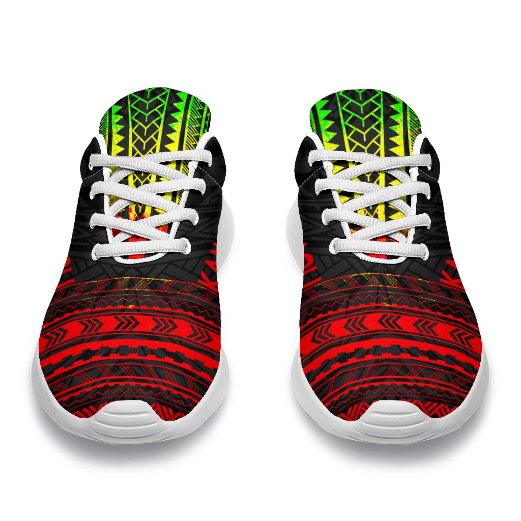 Kanaka Maoli Sporty Sneakers - Polynesian Chief Reggae Version - Polynesian Pride