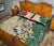 Tonga Polynesian Quilt Bed Set - Hibiscus Turtle Tattoo Beige - Polynesian Pride