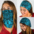 New Zealand Maori Tangaroa Tattoo Bandana - Blue - Polynesian Pride