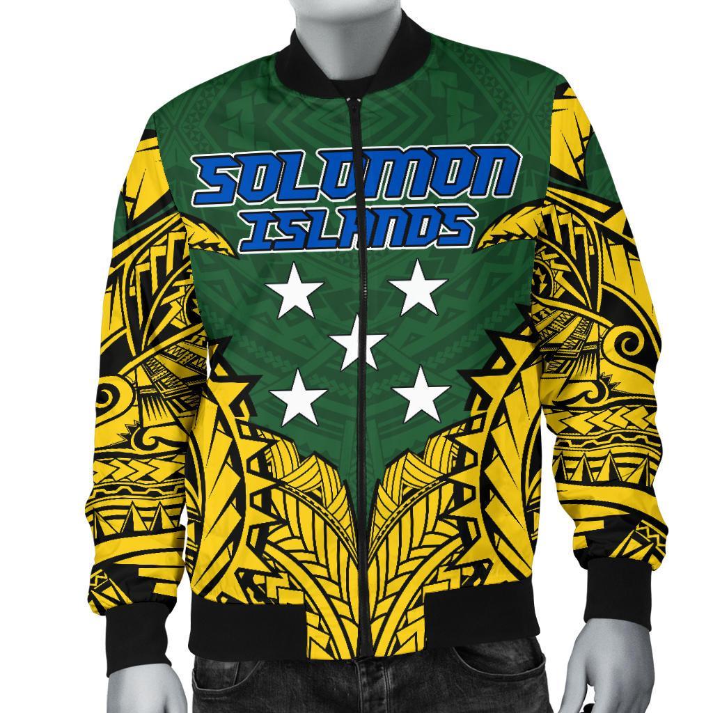 Solomon Islands Premium Men's Bomber Jacket - Polynesian Pride