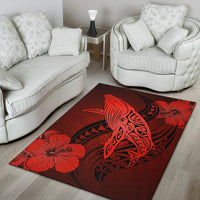 Hawaii Polynesia Whale Hibiscus - Red - Polynesian Pride