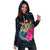 Fiji Polynesian Women's Hoodie Dress - Tropical Flower - Polynesian Pride