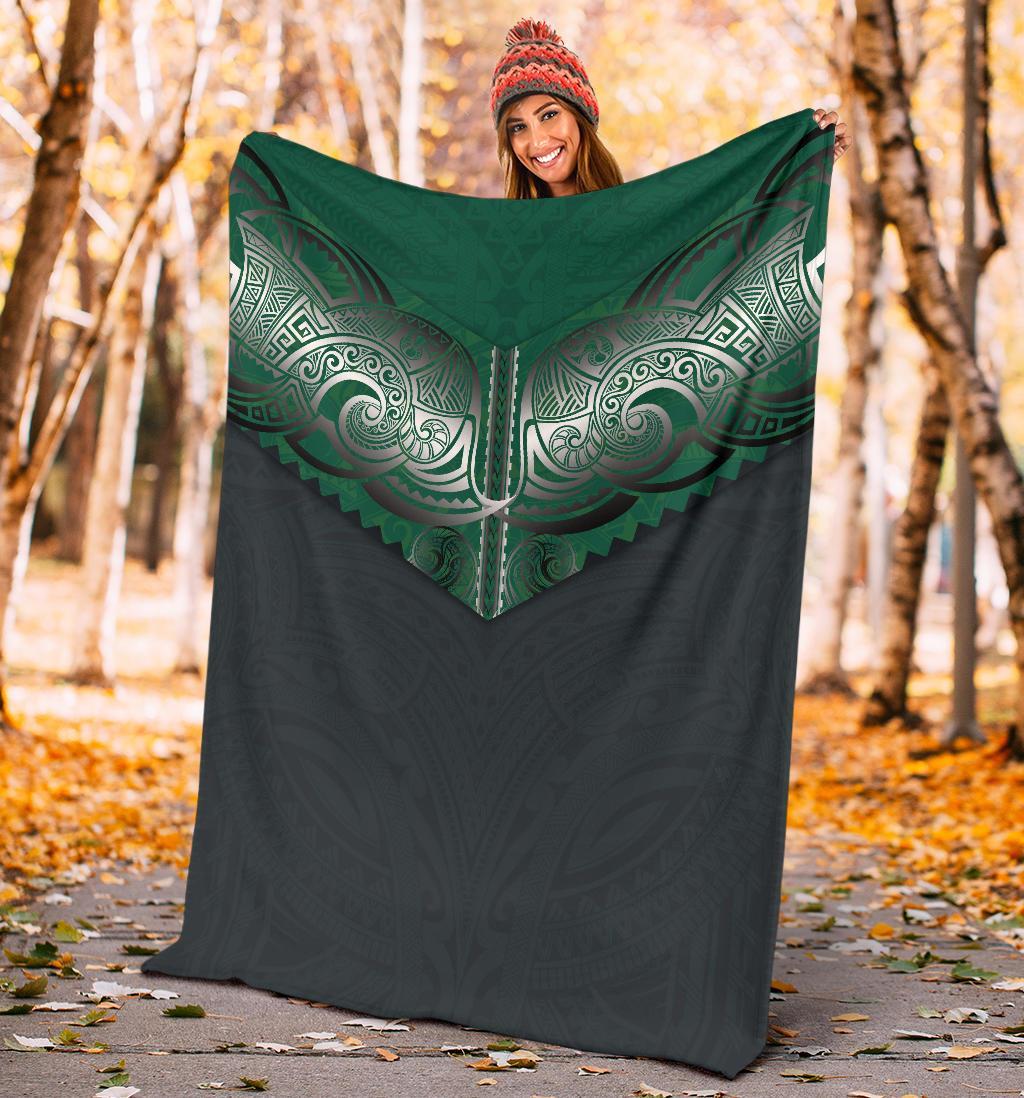 Koru Polynesian Tattoo Premium Blanket - Polynesian Pride
