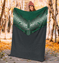 Koru Polynesian Tattoo Premium Blanket - Polynesian Pride