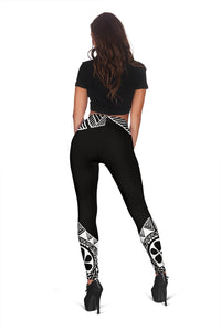 Samoa Women's Leggings - Polynesian White Version - Polynesian Pride