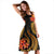 Tonga Polynesian Midi Dress - Gold Plumeria - Polynesian Pride