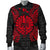 French Polynesia Polynesian Men's Bomber Jacket Map Red - Polynesian Pride