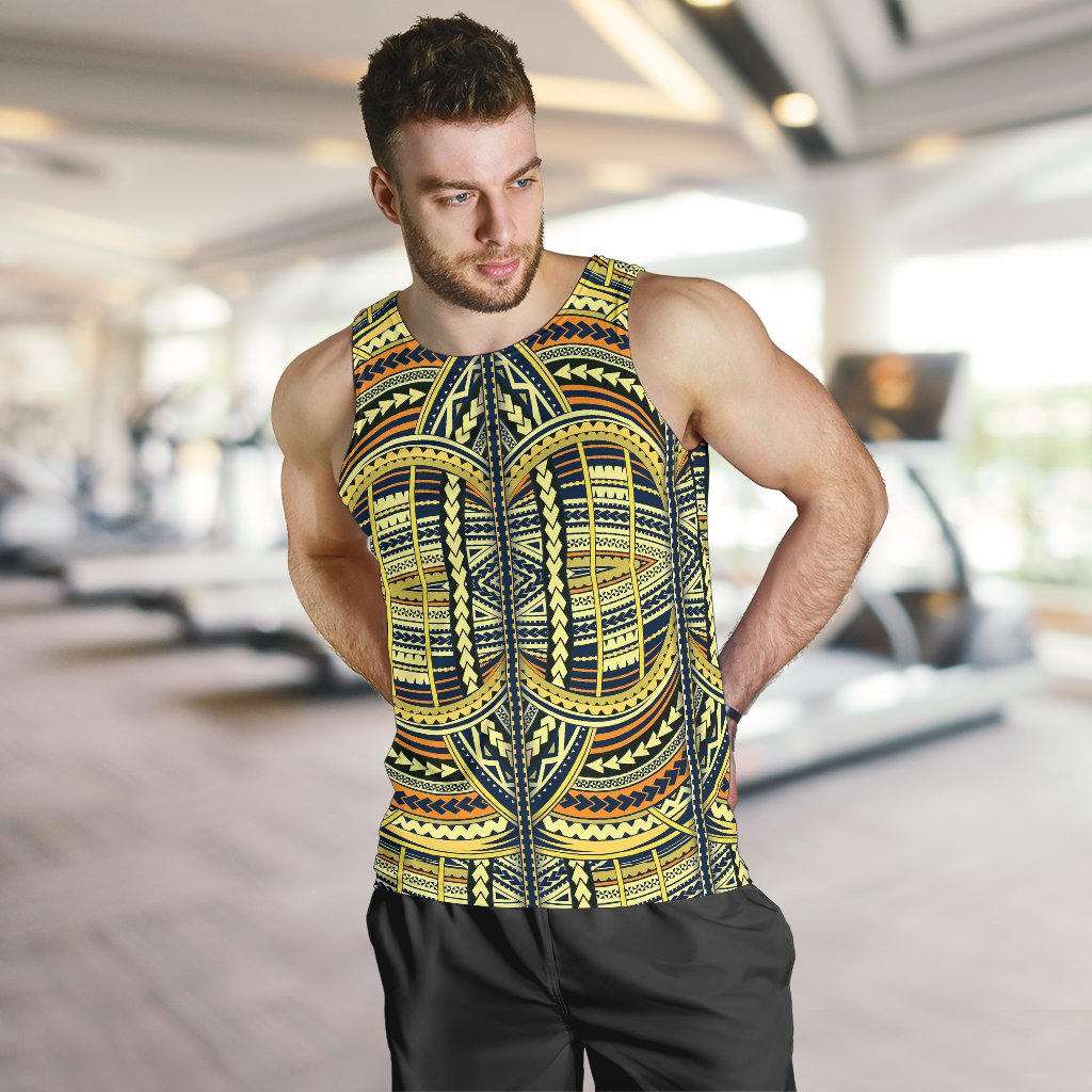 Polynesian Men's Tank Top Yellow - Polynesian Pride