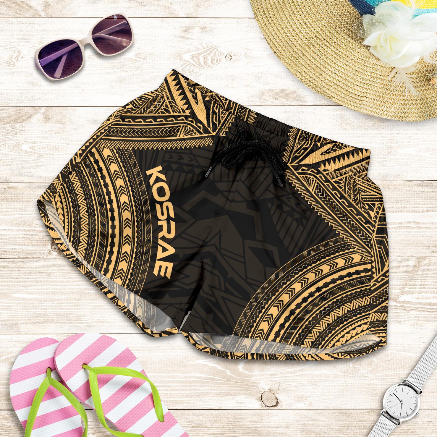 Kosrae Women's Shorts - Polynesian Chief Gold Version Women Gold - Polynesian Pride