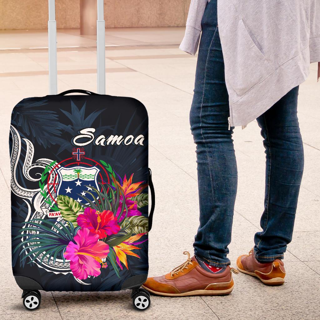 Samoa Polynesian Luggage Covers - Tropical Flowers - Polynesian Pride