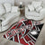 Marshall Island Area Rug - Tribal Flower Special Pattern Red Color - Polynesian Pride