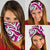 Polynesian Maori Ethnic Ornament Pink Bandana 3 - Pack Pink One Size - Polynesian Pride