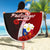 Philippines Polynesian Beach Blanket - Coat Of Arm With Hibiscus - Polynesian Pride