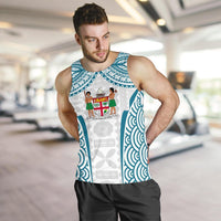 Fiji Tapa Men's Tank Top Coat Of Arms Th5 - Polynesian Pride