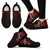 Cook Islands Polynesian Sneakers - Coat Of Arm With Hibiscus - Polynesian Pride