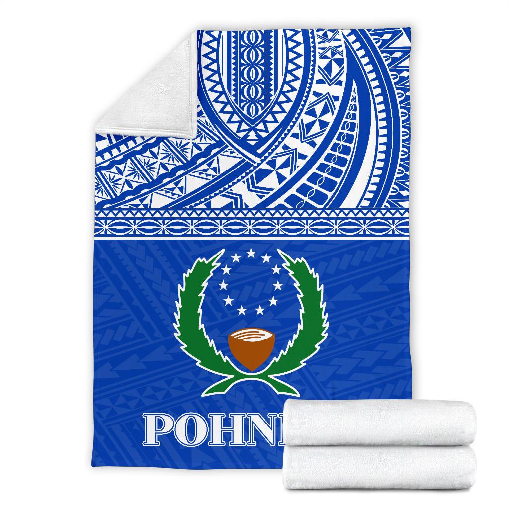 Pohnpei Premium Blanket - Micronesian Blue Version - Polynesian Pride
