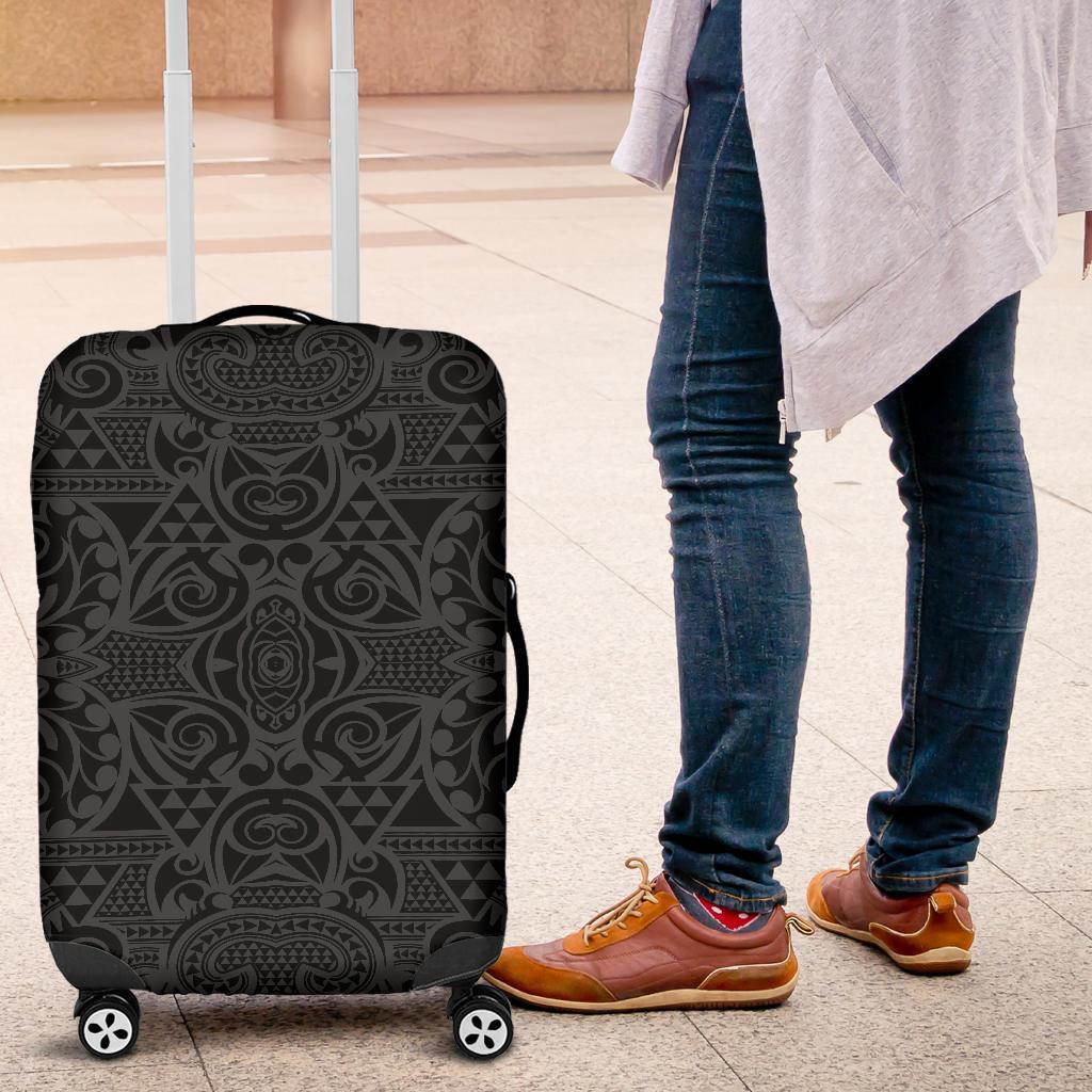 Polynesian Kakau Turtle Gray Luggage Covers - Polynesian Pride