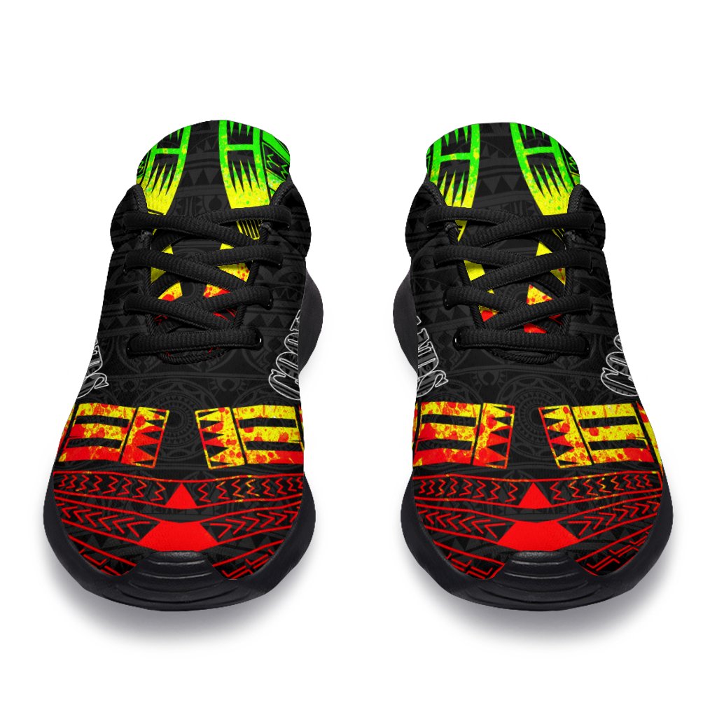 Cook Islands Sport Sneakers - Polynesian Tattoo Reggae - Polynesian Pride