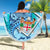 Fiji Beach Blanket - Custom Personalised Turtle Under The Sea Style - Polynesian Pride