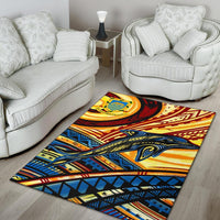 Tuvalu Area Rug - Dolphin Surfing - Polynesian Pride