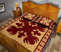 Hawaiian Quilt Pattern Beautiful Quilt Bed Set - Polynesian Pride