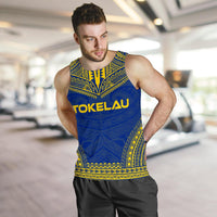 Tokelau Men's Tank Top - Polynesian Chief Flag Version - Polynesian Pride