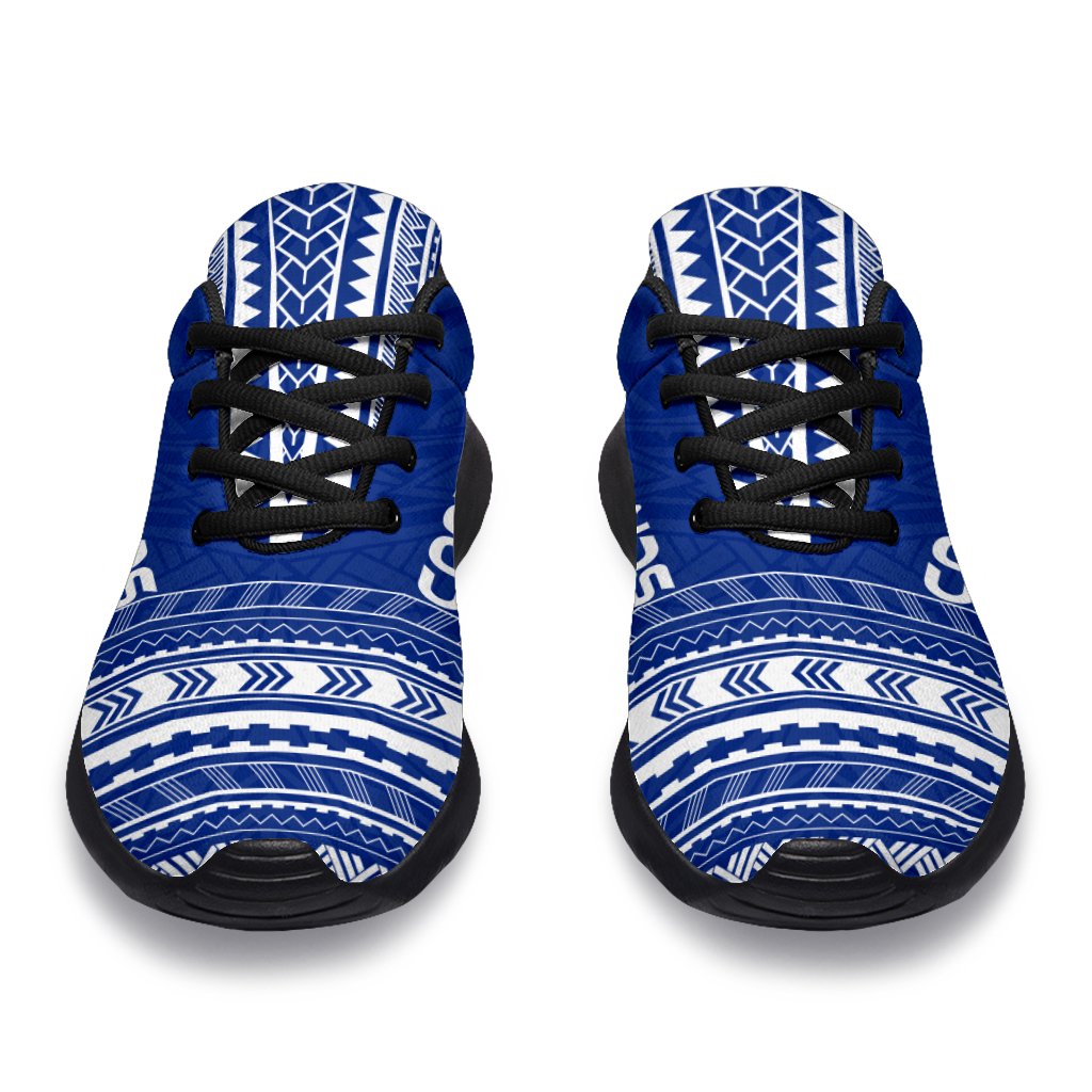 Cook Islands Sporty Sneakers - Polynesian Chief Flag Version - Polynesian Pride