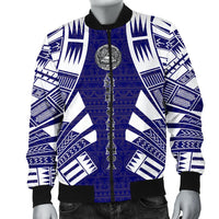 American Samoa Men Bomber Jackets - Polynesian Tattoo Flag - Polynesian Pride