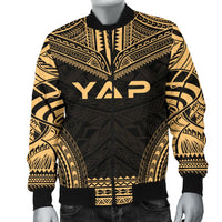 Yap Polynesian Chief Men's Bomber Jacket - Gold Version - Polynesian Pride