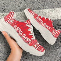 Austral Islands Chunky Sneakers - Polynesian Chief Flag Version - Polynesian Pride