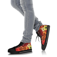 Samoa High Top Shoes - Tribal Tuna Fish - Polynesian Pride