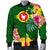 American Samoa Men's Bomber Jacket - Manu'atele Hibiscus Flag - Polynesian Pride