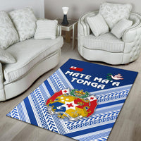 Mate Ma'a Tonga Rugby Area Rug Polynesian Creative Style - Blue - Polynesian Pride