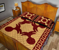 Hawaiian Quilt Pattern Pineapple Quilt Bed Set - Polynesian Pride