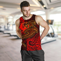 Pohnpei Men's Tank Top - Red Shark Polynesian Tattoo - Polynesian Pride