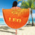 Sun In Leo Zodiac Beach Blanket Polynesian Tattoo Simple - Orange - Polynesian Pride