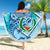 Pohnpei State Beach Blanket - Custom Personalised Turtle Under The Sea Style - Polynesian Pride