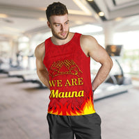 Hawaii Mauna Kea Men's Tank Top - Fire Version - Polynesian Pride