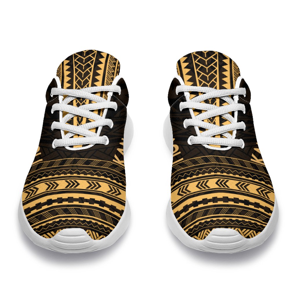 Kanaka Maoli Sporty Sneakers - Polynesian Chief Gold Version - Polynesian Pride