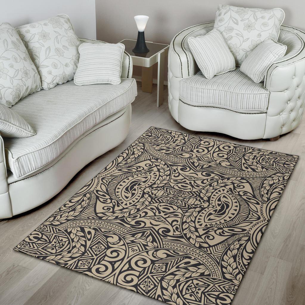 Polynesian Brown Dark Area Rug - Polynesian Pride